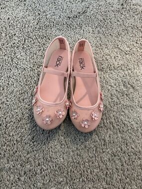 Nordstrom Rack Light Pink Floral Mary Jane Flats for Kids